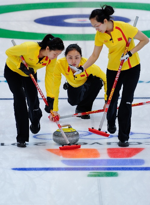 118圖庫2025年,女子冰壺比賽中國隊戰(zhàn)勝卡塔爾隊